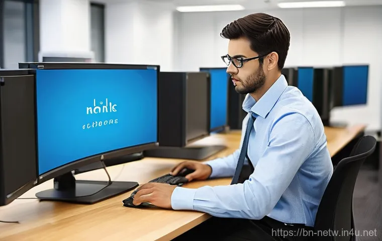 네트워크 실기 시험에서 강조된 스위치 설정 기법 - **Prompt 1: Calm Configuration in a Networking Lab**
    "A young, focused individual, wearing smart...