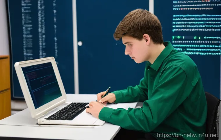 네트워크 실기 시험에서 많이 나오는 시뮬레이션 문제 - **Prompt: Network Simulation Learning in a Modern Lab**
    "A group of four diverse students, appea...